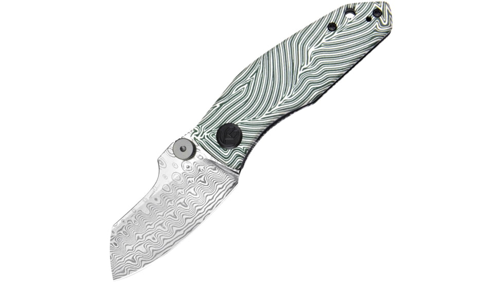 Kubey Monsterdog Linerlock Damascus