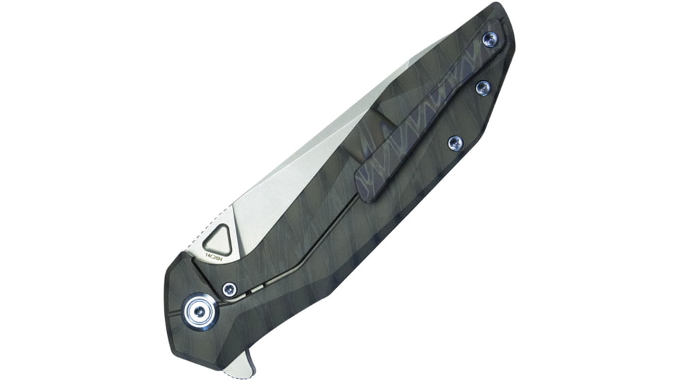 Kubey Nova Framelock Flame Titanium