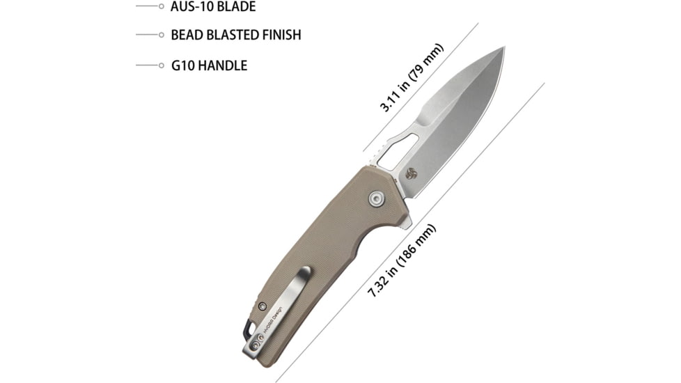 Kubey RDF Button Lock Tan