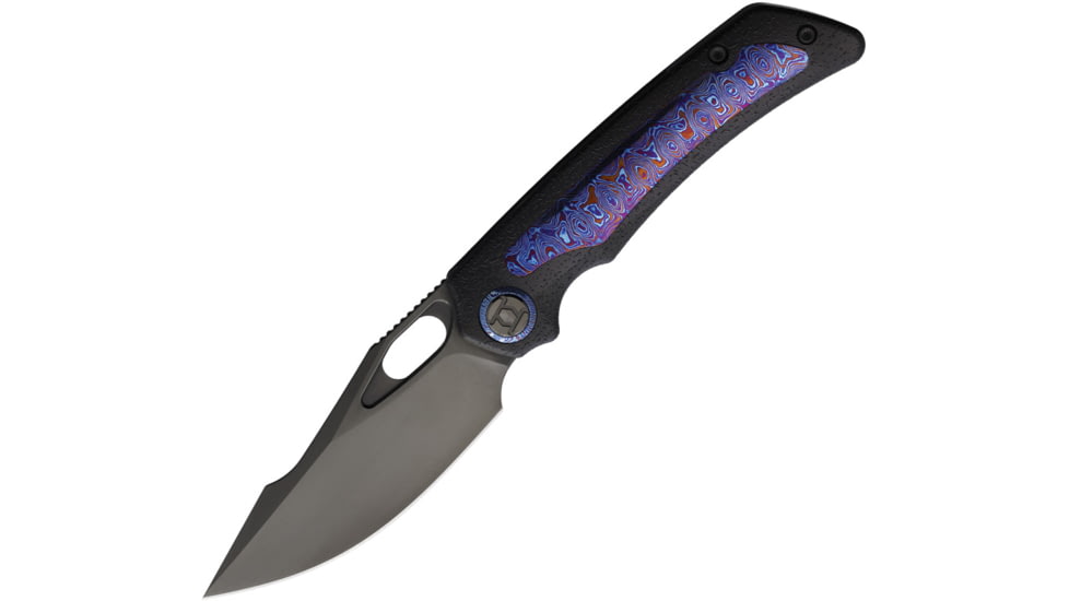 Kunwu Knives Jericho Framelock Timascus, KUNK713TR14