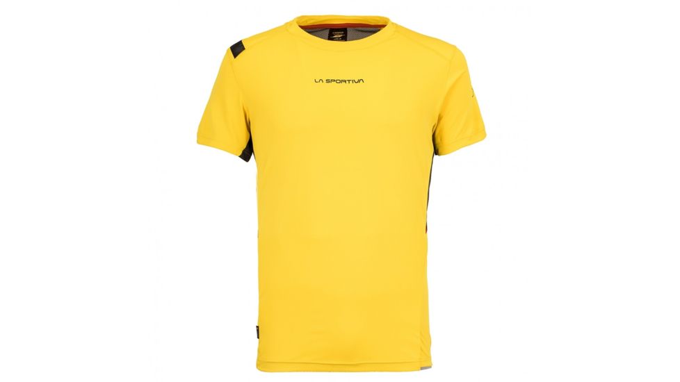 La Sportiva Blitz T-Shirt - Men's, Yellow/Carbon, Medium J72-100900-M