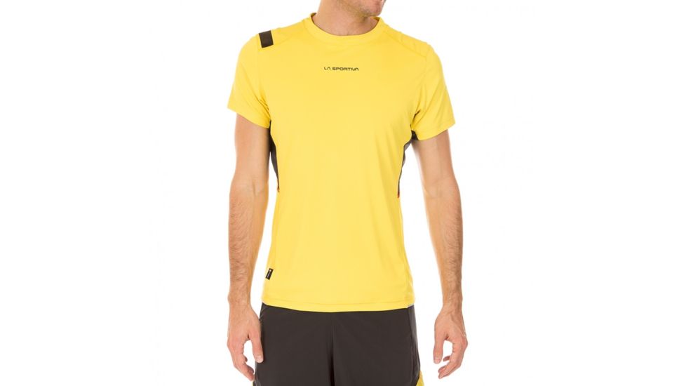 La Sportiva Blitz T-Shirt - Men's, Yellow/Carbon, Medium J72-100900-M
