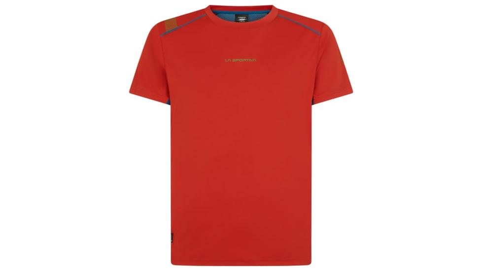 La Sportiva Blitz T-Shirt - Mens, Saffron/Space Blue, Large, J72-313623-L