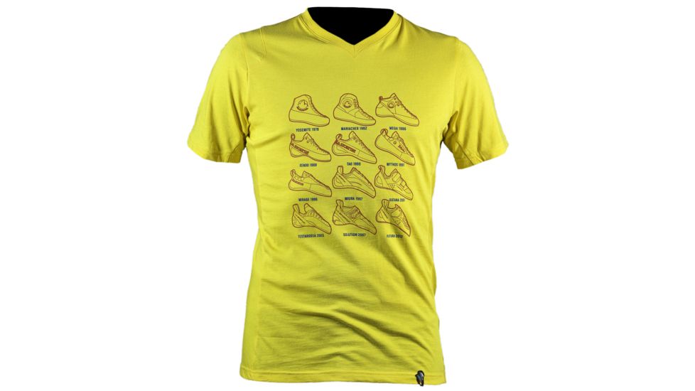 La Sportiva Heritage T-Shirt - Men's -Yellow-X-Large