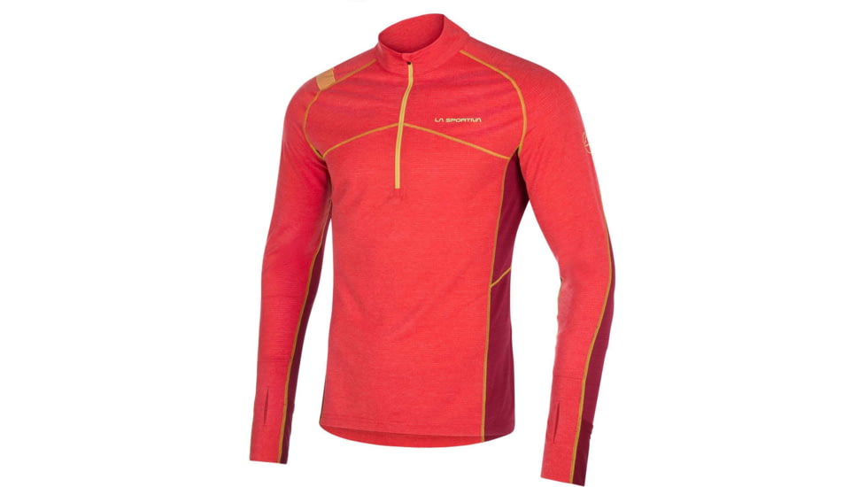 La Sportiva Swift Long Sleeve - Mens, Sunset/Sangria, Extra Small, P38-319320-XS