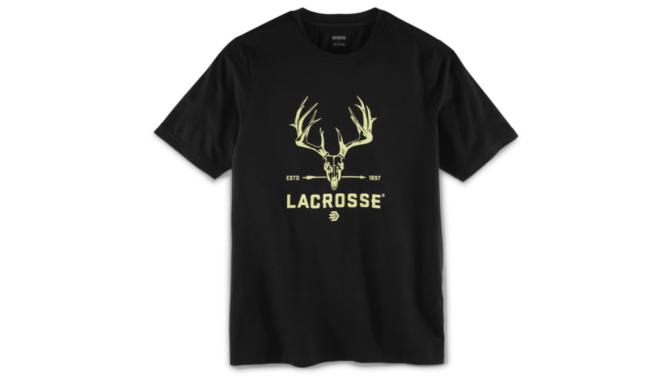 LaCrosse Footwear Whitetail Tee - Mens, Black, M, 918585-M