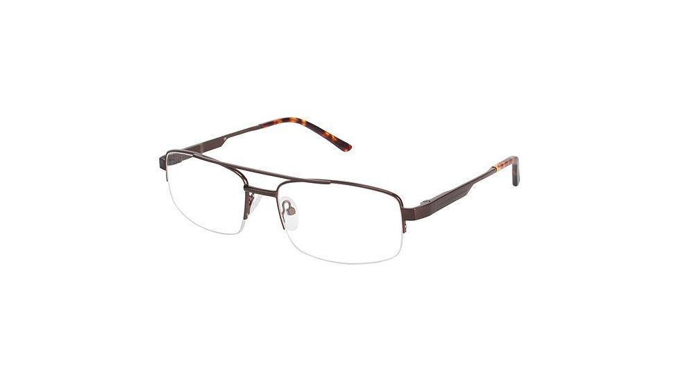 LAmy C By 618 Progressive Prescription Eyeglasses - Frame BROWN, Size 55/18mm CYCBL61802