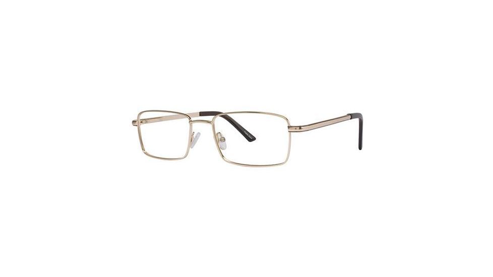 LAmy C By L'Amy 103 Progressive Prescription Eyeglasses - Frame Gold, Size 54/18mm CYCBL10301