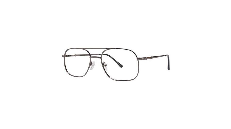 LAmy C By L'Amy 607 Progressive Prescription Eyeglasses - Frame Gunmetal/Satin, Size 55/19mm CYCBL60701