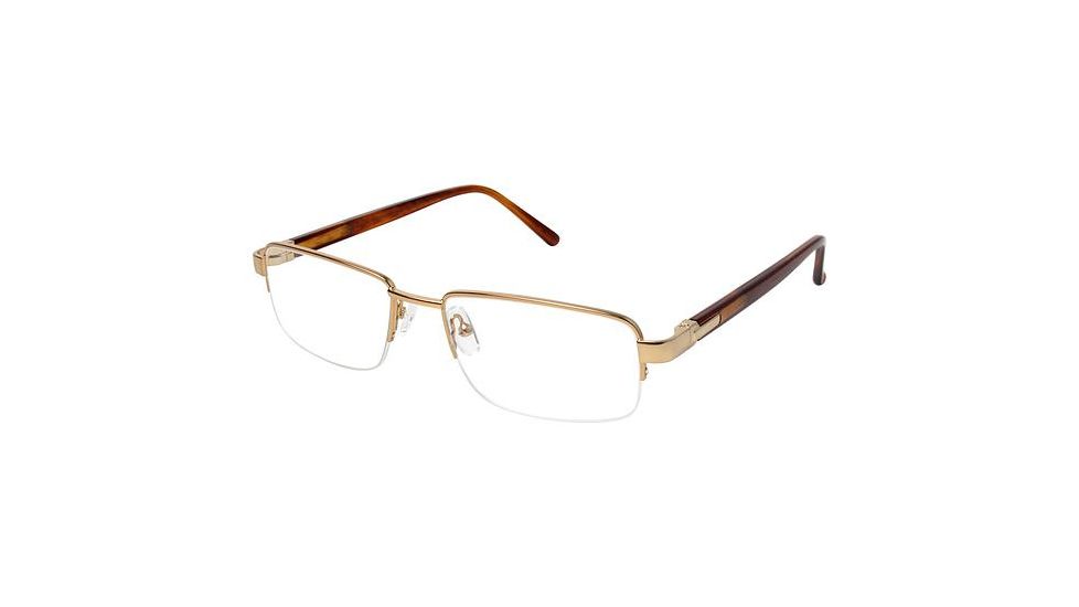 LAmy C by L'AMY 615 Bifocal Prescription Eyeglasses - Frame GOLD CYCBL61502