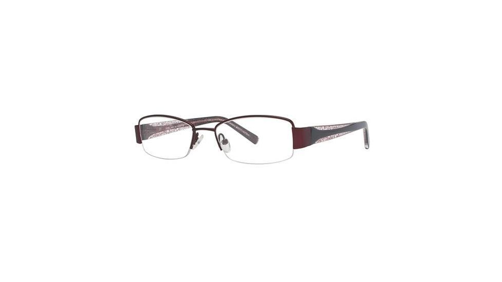LAmy Justine Bifocal Prescription Eyeglasses - Frame Burgundy/Black, Size 50/17mm LYJUSTINE03