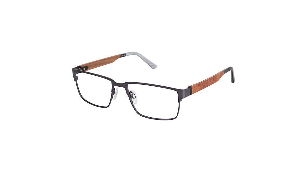 LAmy NU005 Single Vision Prescription Eyeglasses - Frame GREY, Size 55/17mm LYNU00502