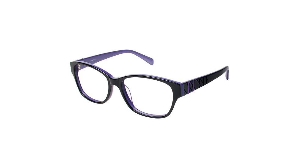 LAmy Zoe Bifocal Prescription Eyeglasses - Frame Black/Purple, Size 53/15mm LYZOE01