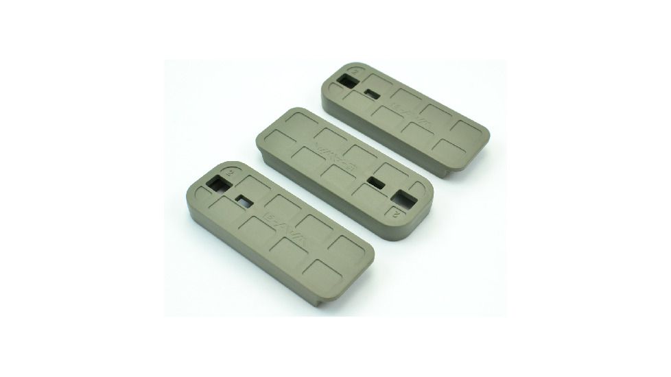 L5AWM Floor Plate Kit, 3 Floor Plates with drain hole, Foliage Green