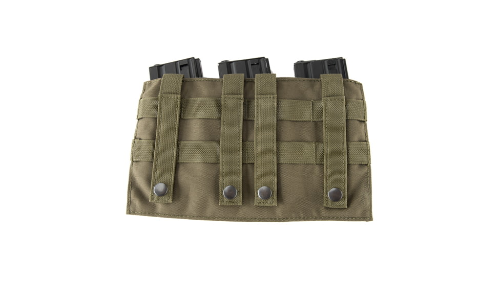 Lancer Tactical 1000D Nylon MOLLE Triple AR Mag Pouch, Olive Drab, CA-1843GN