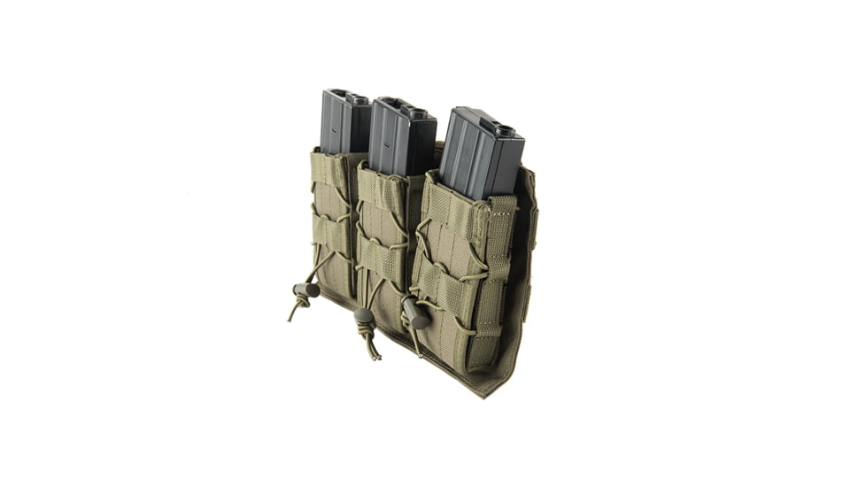 Lancer Tactical 1000D Nylon MOLLE Triple AR Mag Pouch, Olive Drab, CA-1843GN