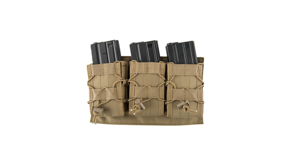 Lancer Tactical 1000D Nylon MOLLE Triple AR Mag Pouch, Tan, CA-1843TN