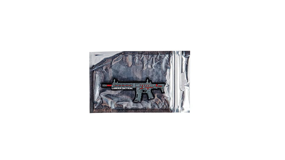Lancer Tactical Enforcer Needletail Skeleton Crane Stock Low FPS, Black/Red, LT-29BACRL-G2-ME