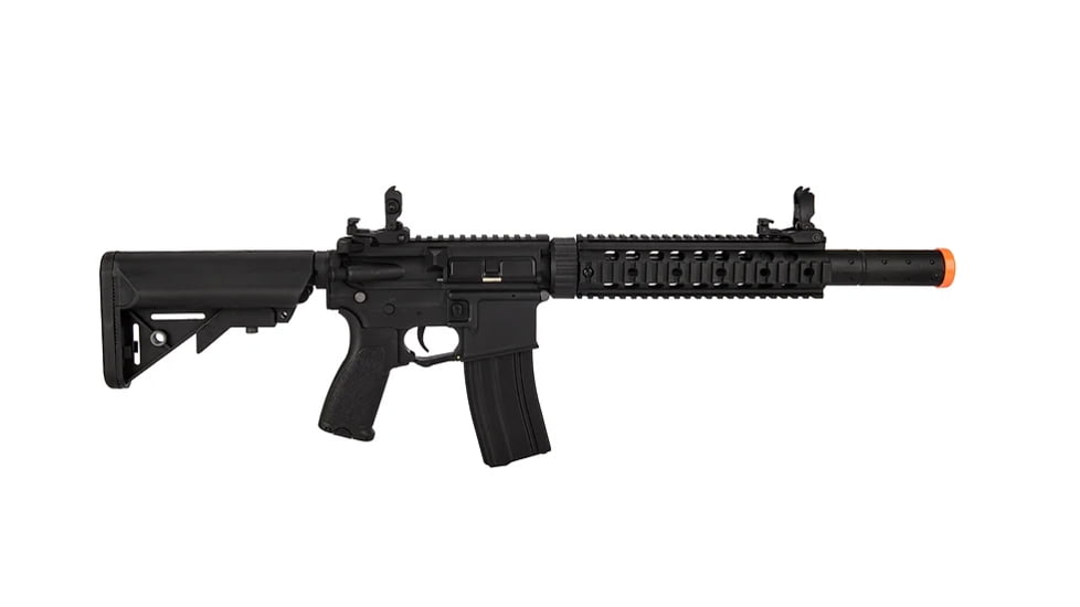 Lancer Tactical Gen 2 Nylon Polymer AEG Airsoft Rifle, Black, LT-15CBAL-G2