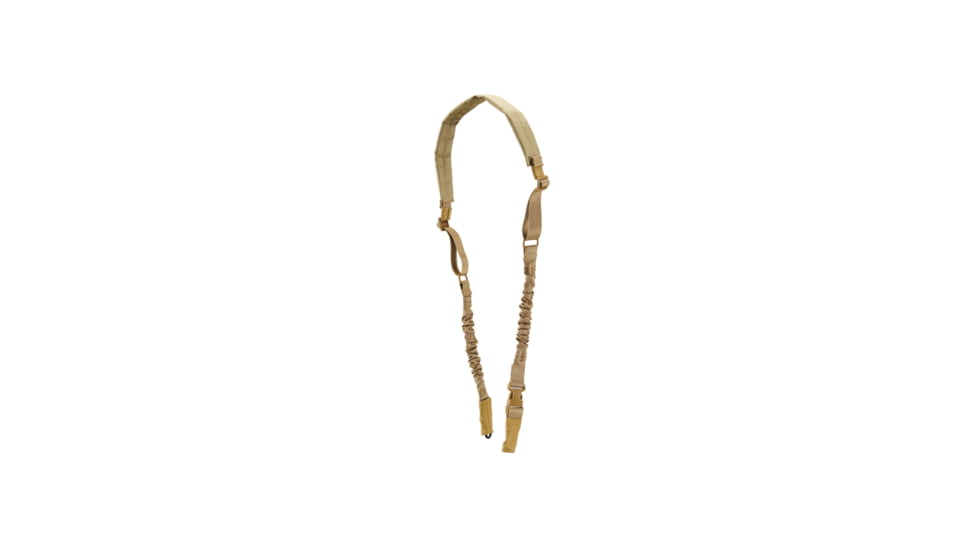 Lancer Tactical Heavy Duty Foam Padded Two Point Sling w/ QD Buckle, Tan, CA-2142T