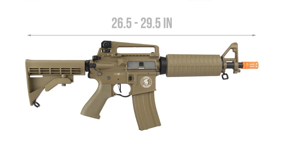 Lancer Tactical M933 Commando Proline Series Airsoft AEG, Tan, LT-01T-G2-ME