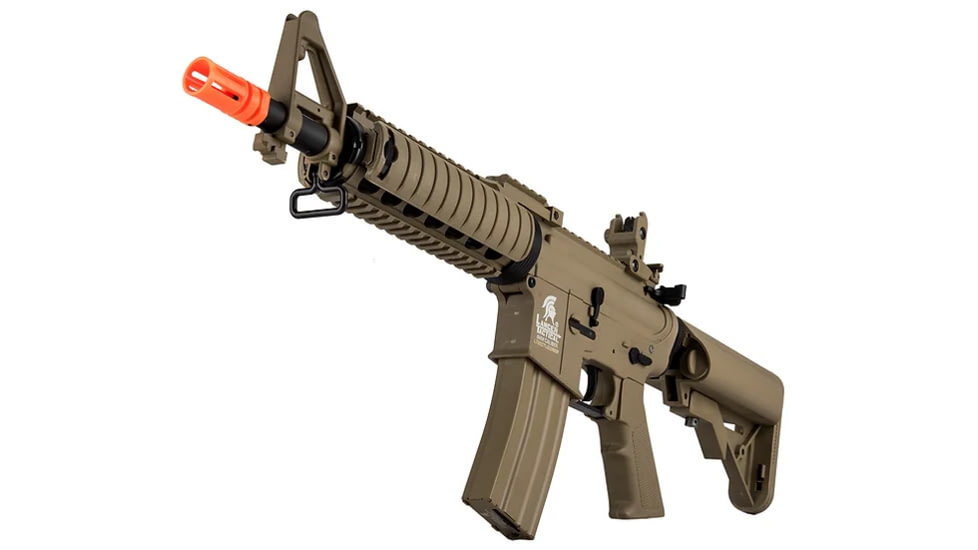 Lancer Tactical MK18 Nylon Polymer MOD 0 AEG Airsoft Rifle, Tan, LT-02CT-G2