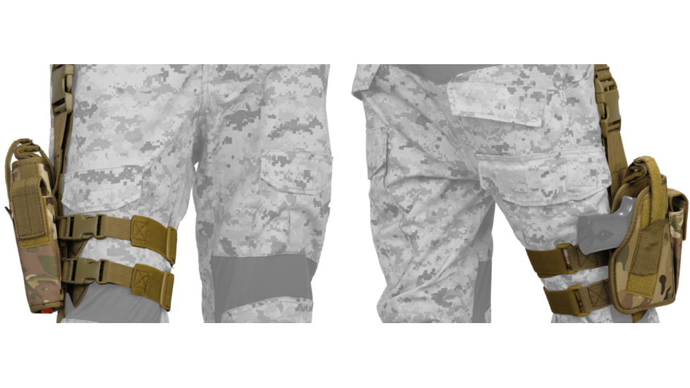 Lancer Tactical Nylon 92F Drop Leg Holster, Camo, CA-323CN