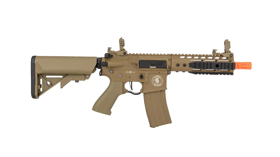 Lancer Tactical Proline 7in Keymod Rail M4 w/ Picatinny, Tan, LT-14BT-G2-ME