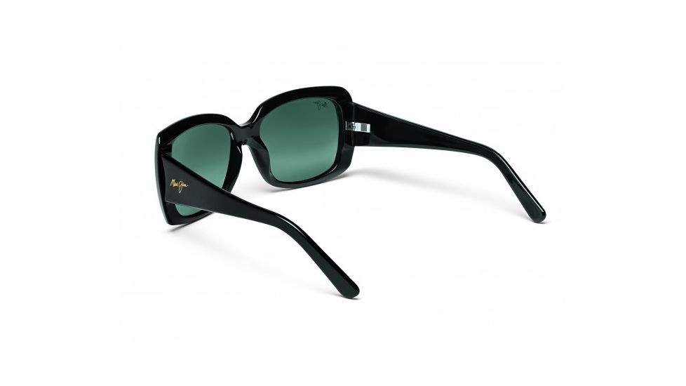 Maui Jim Lani Sunglasses w/ Gloss Black Frame and Neutral Grey Lenses - GS239-02, Back View