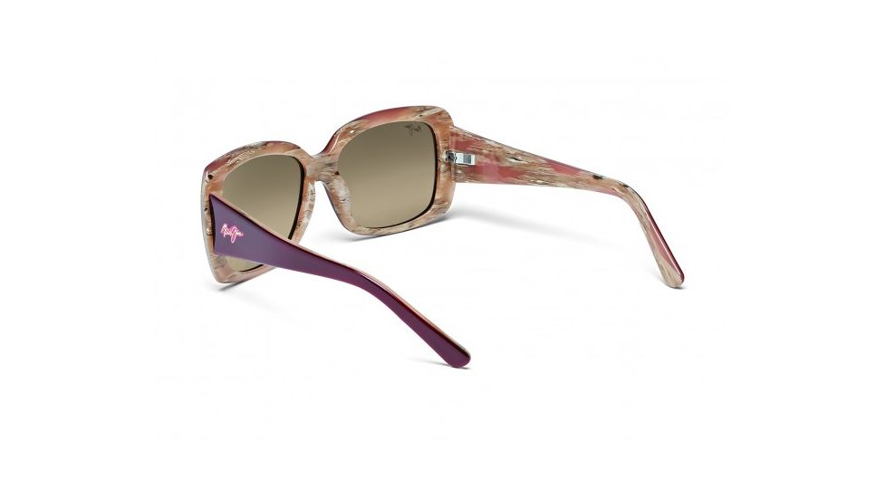Maui Jim Lani Sunglasses w/ Ruby w/ Sandstone Frame and HCL Bronze Lenses - HS239-04B, Back View