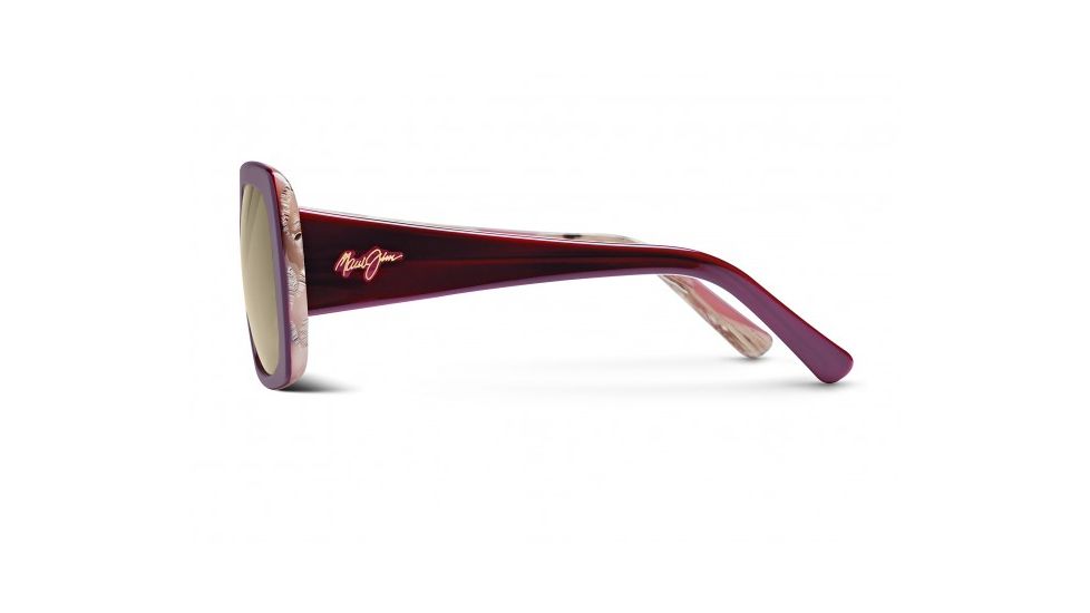 Maui Jim Lani Sunglasses w/ Ruby w/ Sandstone Frame and HCL Bronze Lenses - HS239-04B, Side View