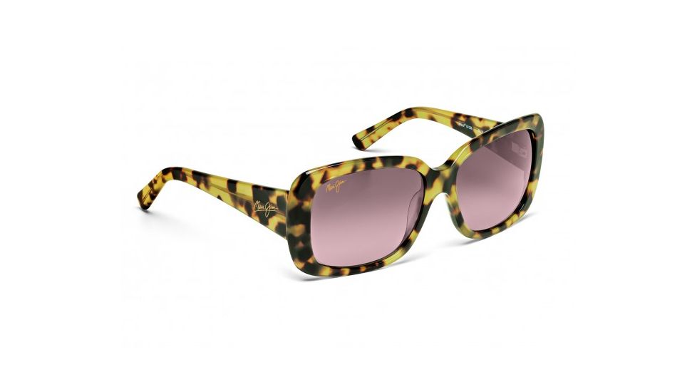 Maui Jim Lani Sunglasses w/ Tokyo Tortoise Frame and Maui Rose Lenses - RS239-10L, Quarter View