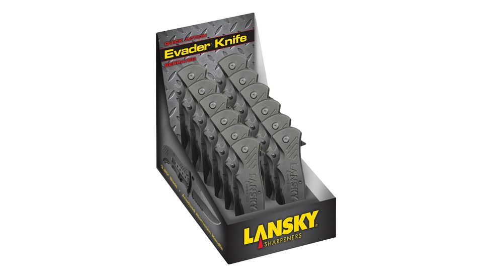 Lansky Sharpeners Evader 12pc Knife Counter Display 3.25''