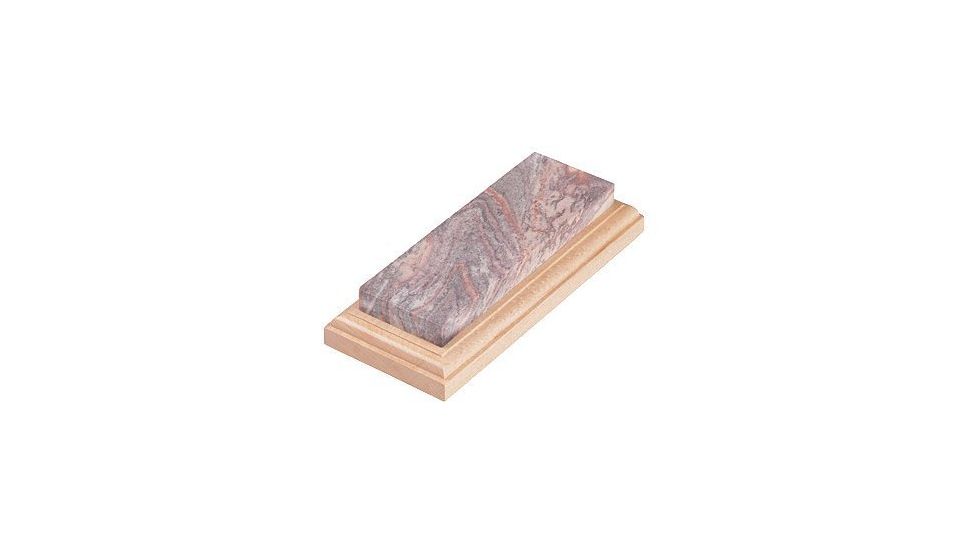 Lansky Arkansas Benchstone w/Walnut Base Mounted LBS6S