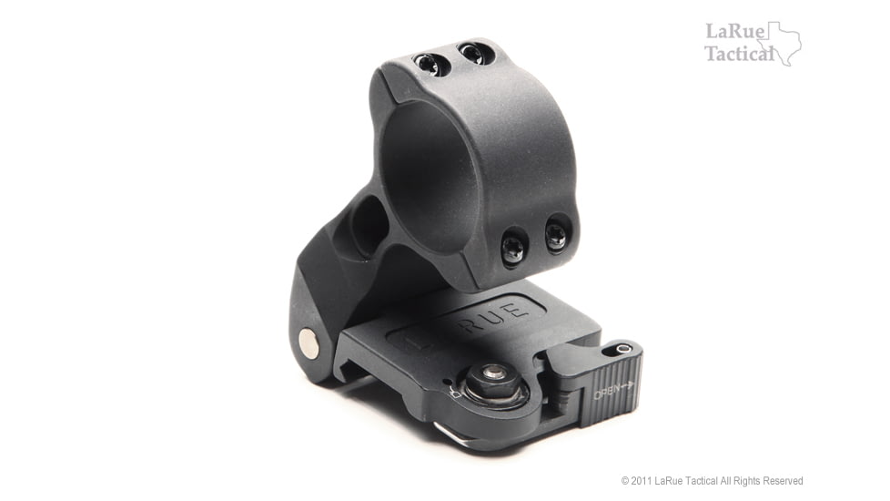 LaRue Tactical QD Pivot Magnifier Mount-Short for Aimpoint or Hensoldt Magnifier, Black, LT755-30S