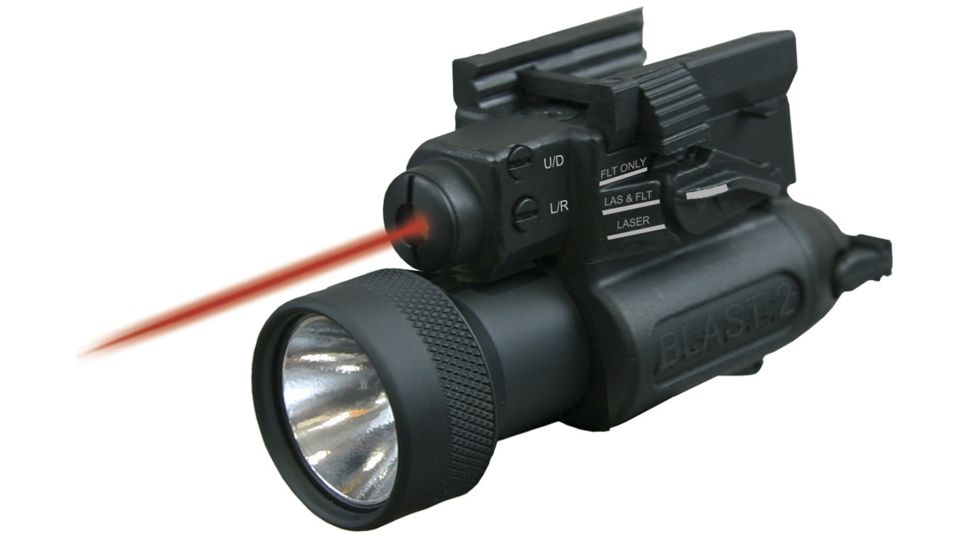 Steiner Laser Devices LED BLAST-2 Tactical System w/ Visible Red Pointer and Lever Switch for Pistols w/ Standard Rail, Full Size Light Head