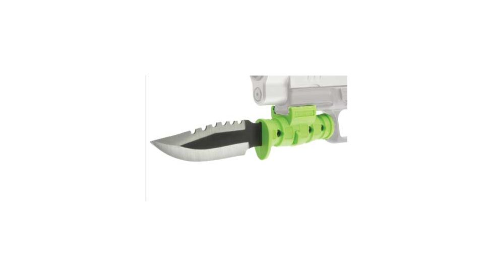 LaserLyte Pistol Serrated Bayonet with Zombie Green Handle PB-3ZK