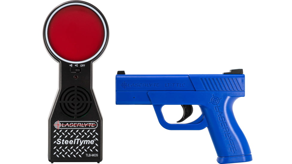 LaserLyte Target and Trainer Pistol Kit, Blue Laser Trainer Pistol, Black/Red, 1215346