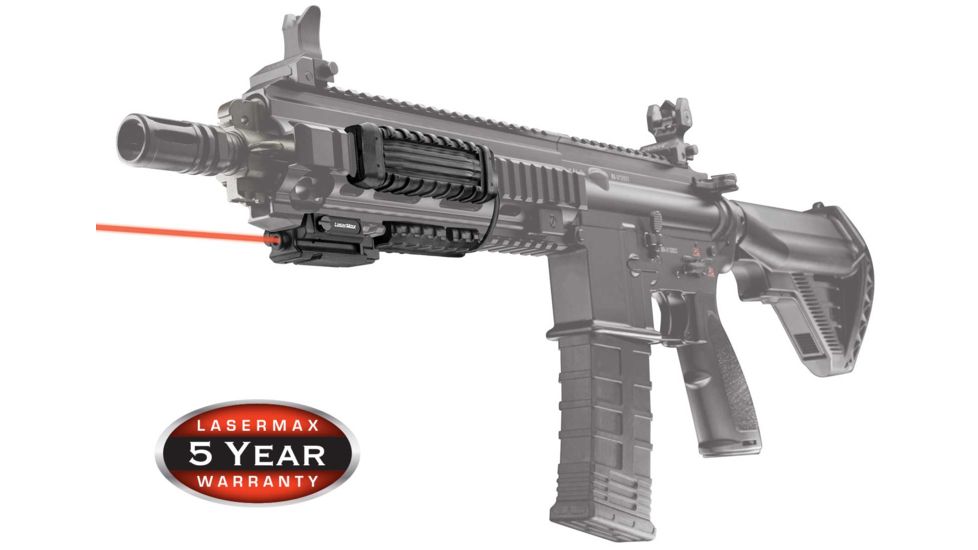 LaserMax Uni-Max Rifle Value Pack - Gen 2 Red Laser, Switch, Cord Cover, Clips