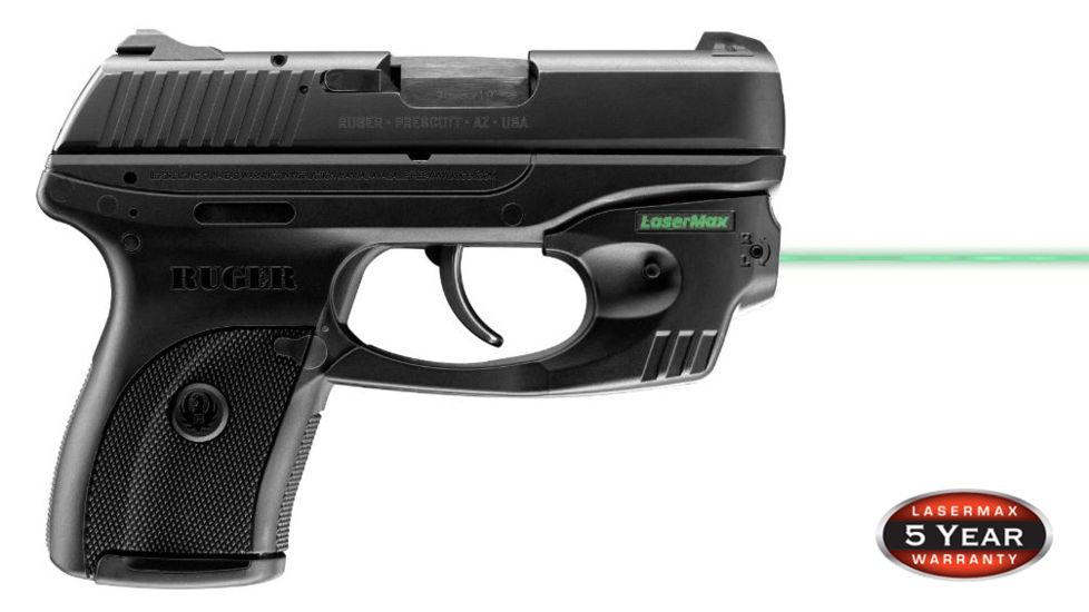 LaserMax CenterFire Green Laser Sight for Ruger LC9, Black CF-LC9-G