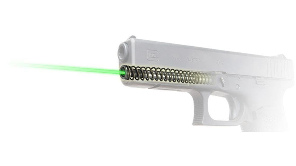 USED LaserMax Guide Rod Laser Sight, 5mW Green Laser, Glock 19/19x/19 MOS/45, Gen5, LMS-G5-19G, EDEMO4, Condition Parts Only/Salvage, Defective