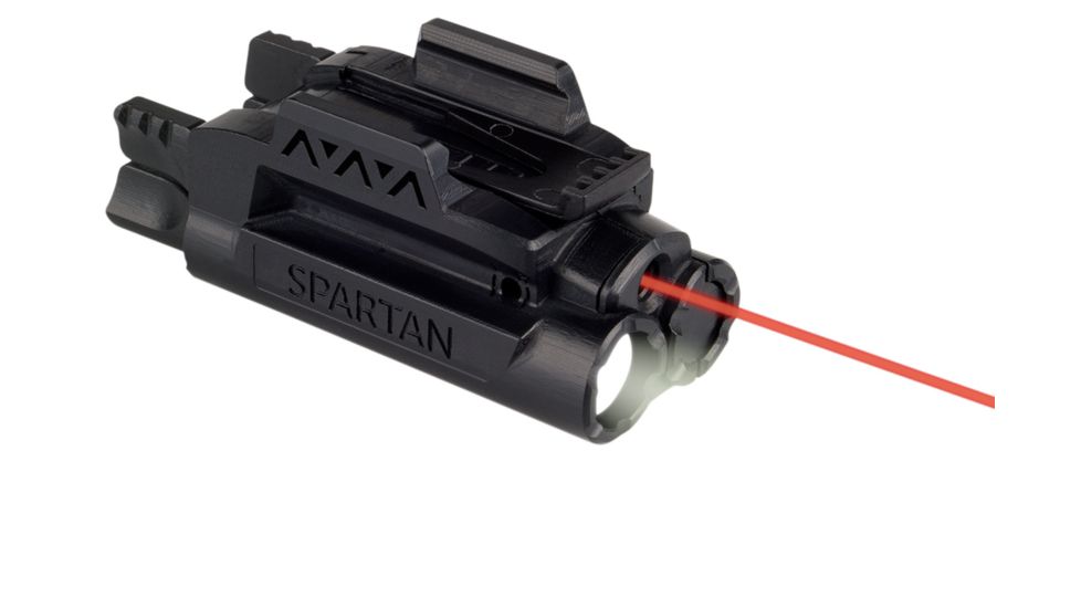 LaserMax Spartan Adjustable Fit LED Weapon Lights, AAA, Red, Black, SPS-C-R