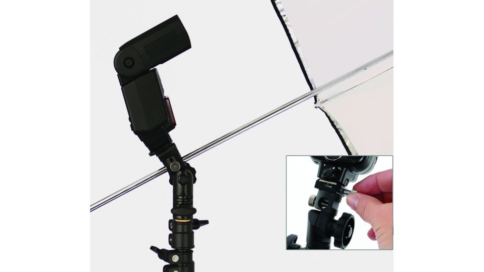 Lastolite 32in Umbrella w/026 Tilt Head Bracket and 1051BAC Stand LL LU2473