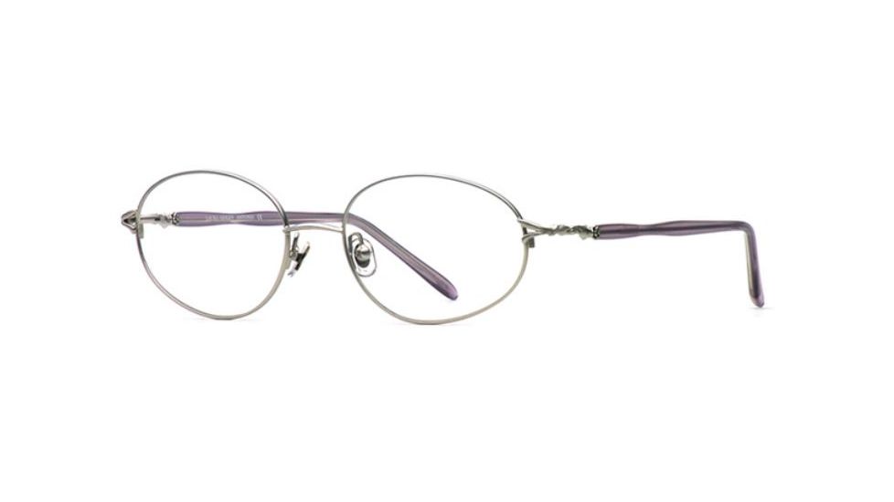 Laura Ashley Antonia SELA ANTO00 Progressive Prescription Eyeglasses - Silver Orchid SELA ANTO005135 SV