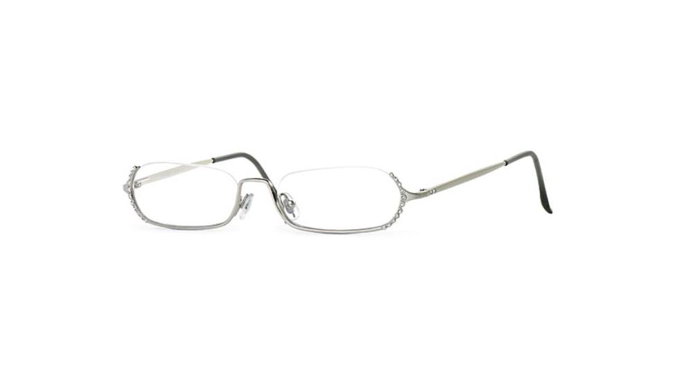 Laura Ashley Christal SELA CHRI00 Single Vision Prescription Eyewear - Silver SELA CHRI005245 SV