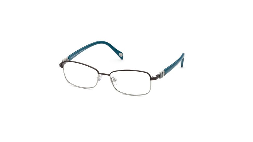 Laura Ashley Frances SELA FRAS00 Single Vision Prescription Eyeglasses - C2 - Light Gunmetal SELA FRAS005235 GM