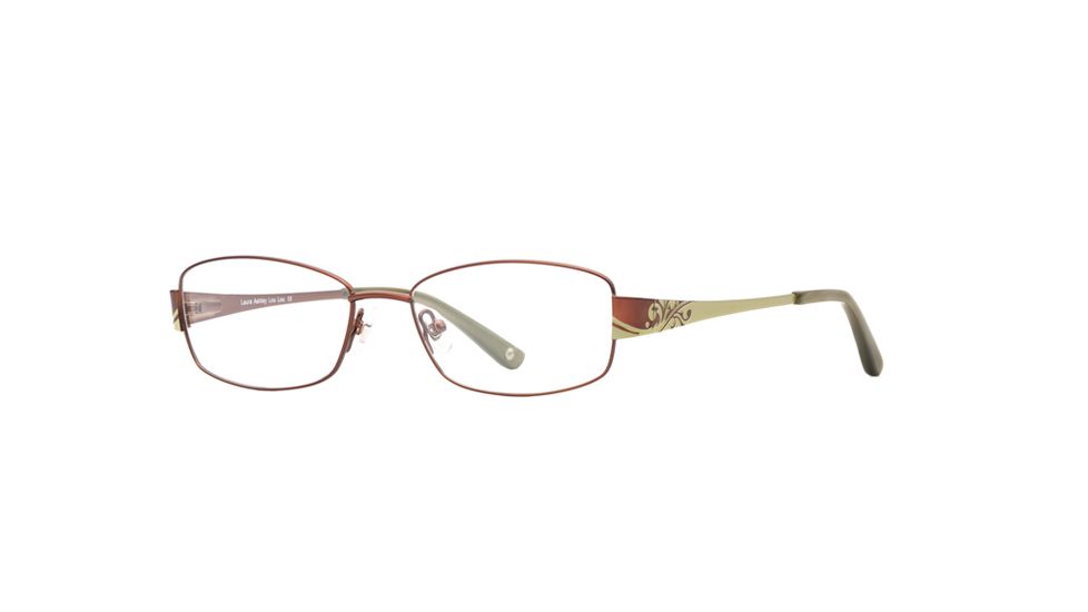 Laura Ashley Lou Lou SELA LOUL00 Single Vision Prescription Eyeglasses - Brown Sage SELA LOUL005235 BN