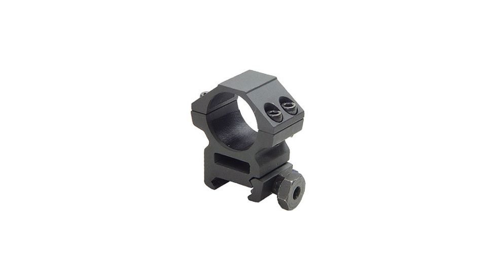 Leapers Accu Shot Weaver Style 1'' Medium Profile See-Thru Ring, Fits Scopes up to 45mm Obj., 4 Top Screws RGWM-25M4