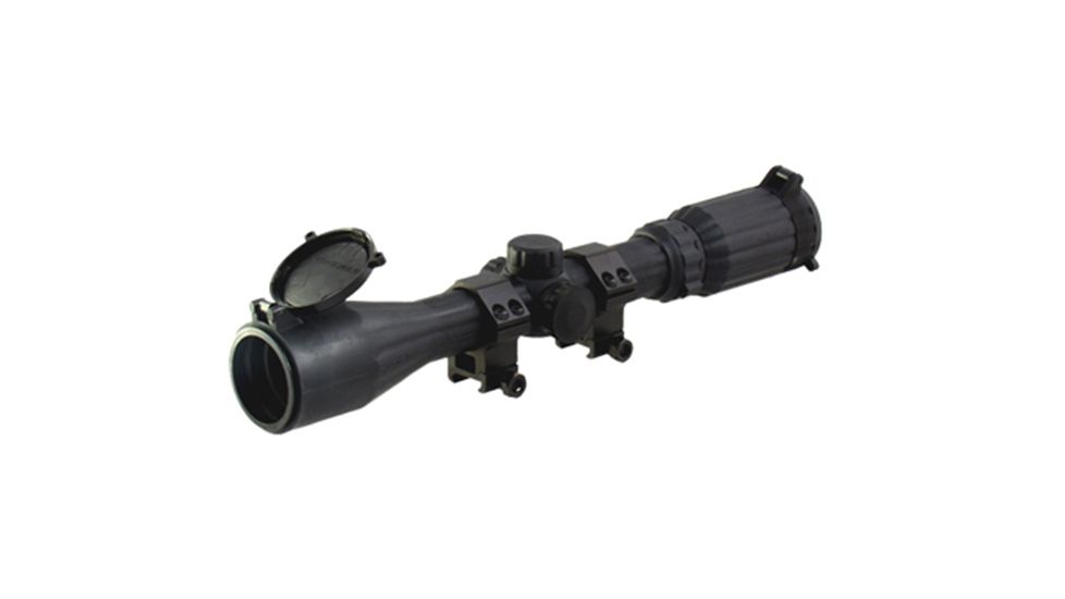 Leapers Golden Image 3-9x40 Mil-Dot Red/Green Illuminated Scope, Matte Black