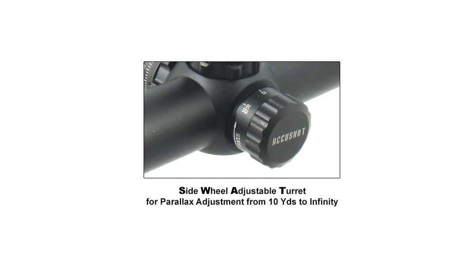 Leapers UTG 3-12X44 30mm Rifle Scope, AO, 36-Color Glass Mil-Dot, QD Rings, _x000D_ SCP3-UG312AOIEW
